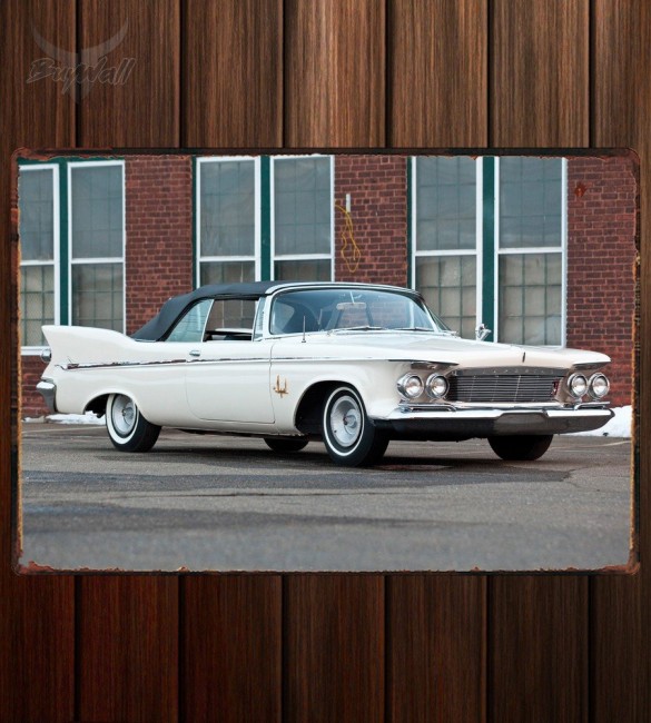 Металлическая табличка Chrysler Imperial Crown Convertible 163 Металлическая табличка Chrysler Imperial Crown Convertible 163
